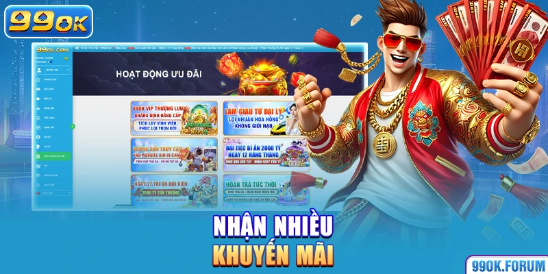 Nhận nhiều khuyến mãi