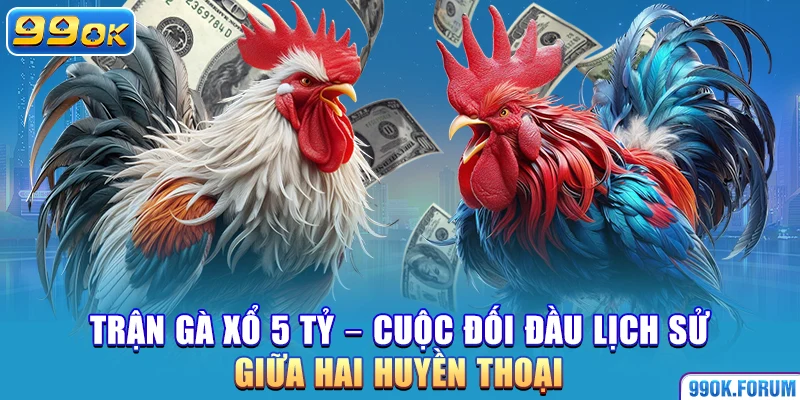 Trận Gà Xổ 5 Tỷ – Cuộc Đối Đầu Lịch Sử Giữa Hai Huyền Thoại