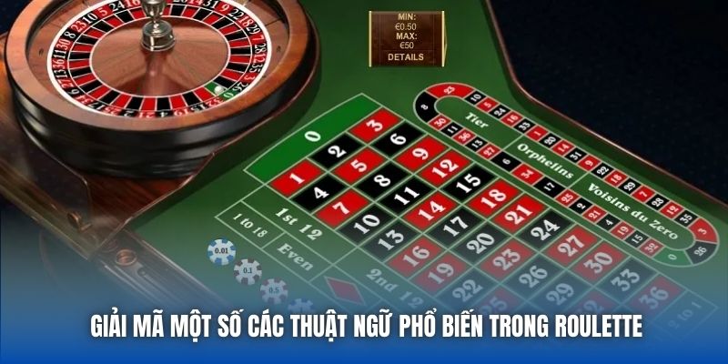 Giải mã một số các thuật ngữ phổ biến trong Roulette